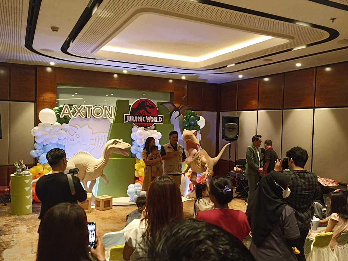 Galeri Dekorasi Ulang Tahun Anak Tema Jurassic World (Custom 3D & Maskot) 2