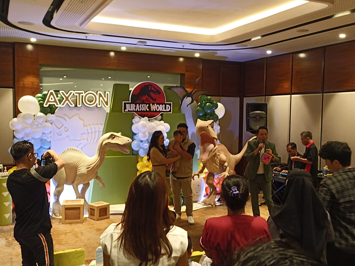 Galeri Dekorasi Ulang Tahun Anak Tema Jurassic World (Custom 3D & Maskot) 1